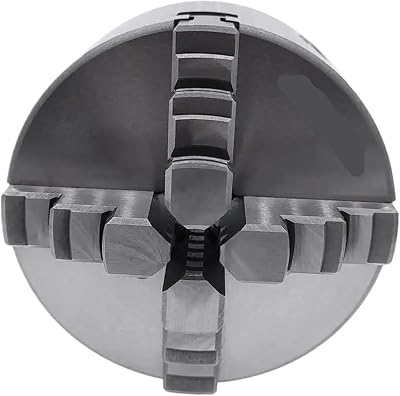 4-jaw self-Centring Machine Tool Chuck K12-100 100 mm Scroll Chuck for Small Machines, Hardened Steel, with Two Sets of Jaws
