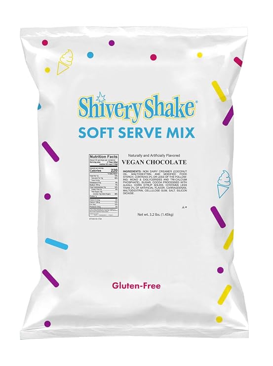 Shivery Shake VEGAN Chocolate Soft Serve Ice Cream Mix, 3.2 lb bag