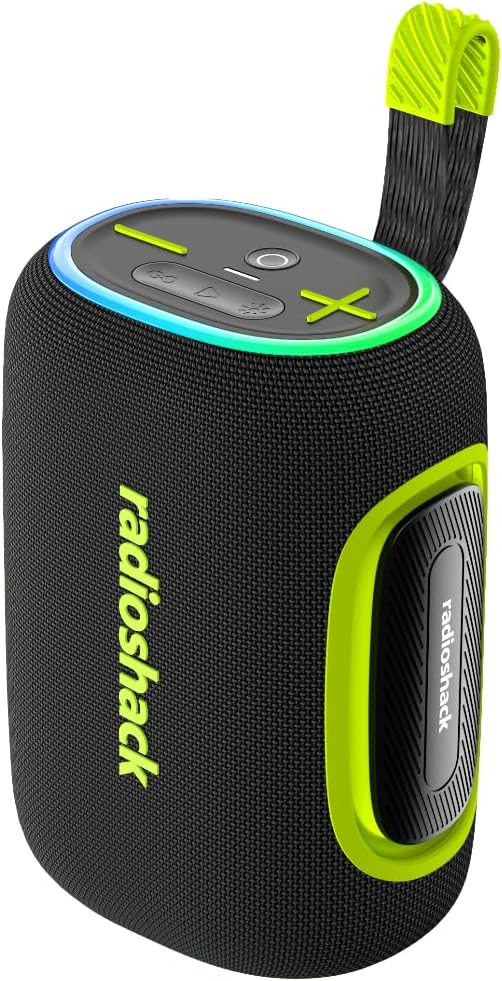 RadioShack Bluetooth Speaker 40W TWS AUX USB IPX5 RGB Black Green