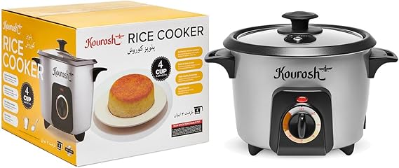 YEDI KOUROSH Persian Rice Cooker 4 Cup Tahdig Maker