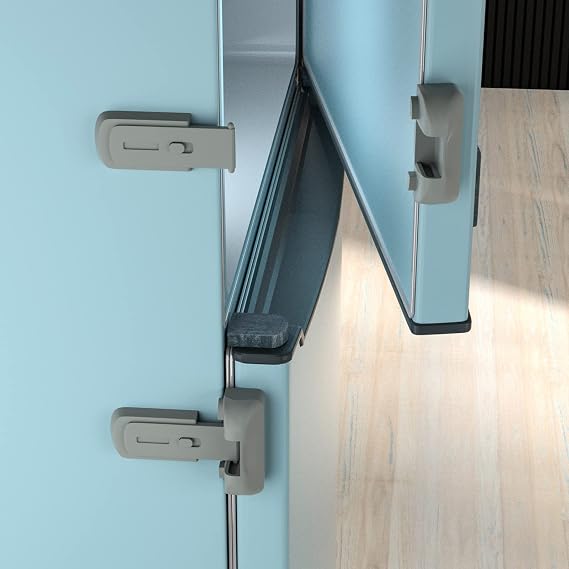 Child Proof Refrigerator Fridge Freezer Door Lock for Kids and Aging Seals
