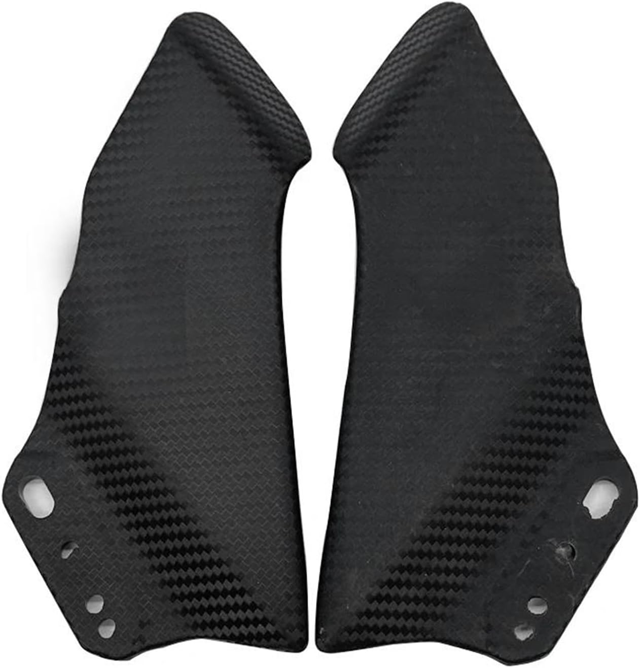PUCIO for Kawasaki Ninja 250 300 400 650R ZX6R ZX10R Z800 Aerodynamic Wing Kit Spoiler Rear View Mirror Fixed Wing, Normalcy, Black