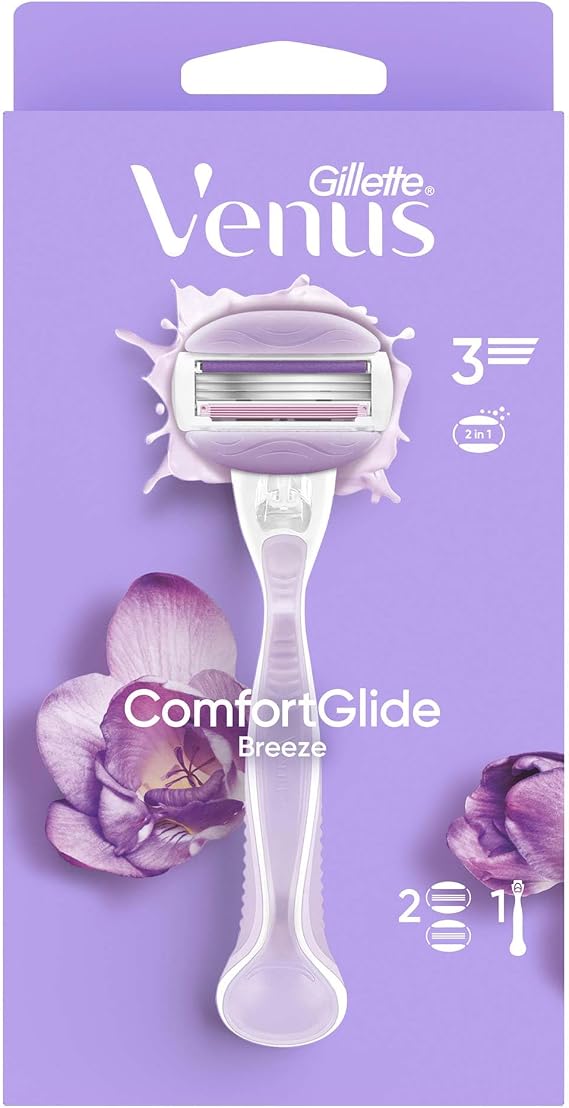 Gillette Venus Comfortglide Breeze Women's Shaver + Replacement Razor 2-pack
