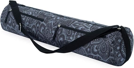 yogadesignlab | The Yoga Mat Bag | Premium, All-in-One, Lightweight, Multi Pockets, Extra Durable | Designed in Bali | The Travel Yoga Bag that Fits Your Mat & Your Life! (Mandala Charcoal,)
