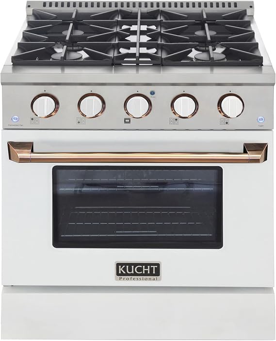 Kucht KNG301/LP-W-GOLD Gas Range, Gold