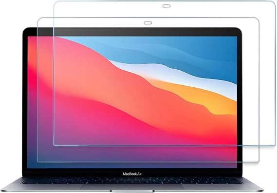 ProCase 2 Pack Screen Protector for 13" MacBook Air/Pro | 9H Tempered Glass Screen Film Guard for MacBook Air 13 Inch (2020-2018) M1 & MacBook Pro 13 Inch (2022-2016) M1 M2-Chip