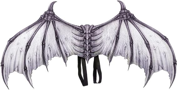 NewL 3D Devil Bone Wings Costume for Halloween Deomon Scary Cosplay