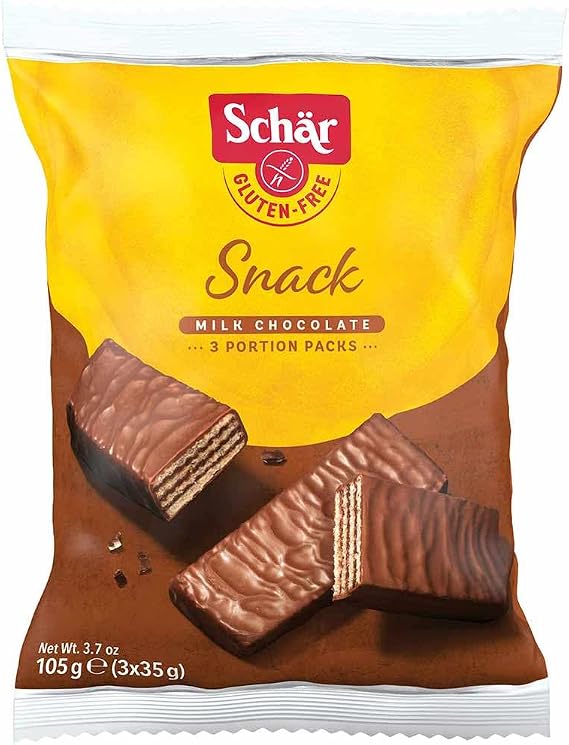Schar Snack Glutensiz Çikolata Kaplı Fındıklı Gofret 105g