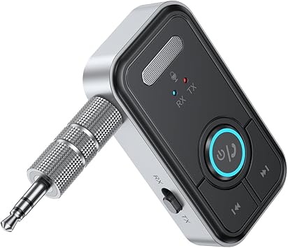 FMIIFMS Premium Pro Bluetooth 5.4 Transmitter Receiver,2-in-1 Wireless Transmitter for TV/Headphones,Gym,Bluetooth Receiver for Car/Home Stereo