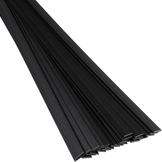 Polyvance Polypropylene (PP) Plastic Welding Rod, 3/8 in. x 1/16 in. Ribbon, 1 lb, Black