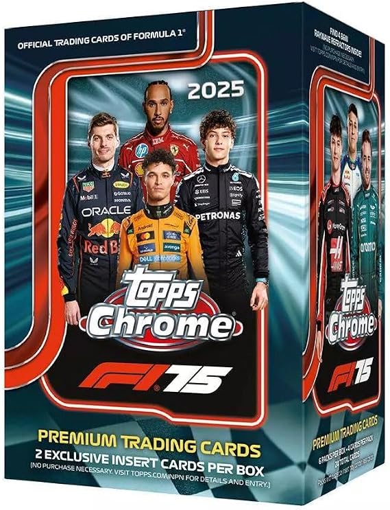 2025 Topps Chrome Formula 1 Premium Trading Card Value Blaster Box