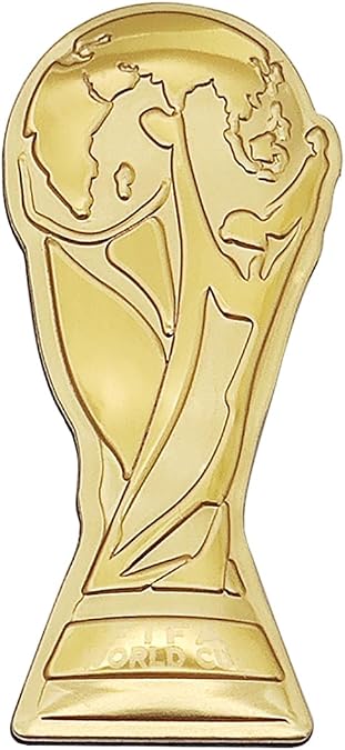 Official 2026 FIFA World Cup Edition - 45mm 2D Trophy Pin - Timeless Collectors Item - Premium Aluminum Alloy - Built to Last - Perfect for any Clothing, Hats, Bags, and Displays