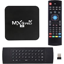 MXQ PRO 5G with Wireless Mini Keyboard Android 13.1 TV Box Ram 2GB ROM 16GB H.265 HD 3D Dual WiFi 2.4G5.8G Quad Core Android Smart Box Home Set Top Player