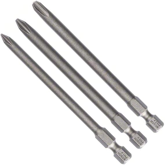 Bosch Pro 3 parça.-Set ekstra sert tornavida ucu Phillips vidalar-(Uzunluk: 89 mm)