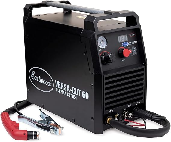 Eastwood Versa-Cut 60 Amp Plasma Cutter | Professional Grade Sheet Metal Cutter Tools | 110V/220V Dual Voltage Advance Inverter Technology | Perfect for Metal Fabrication and Auto Restoration Projects