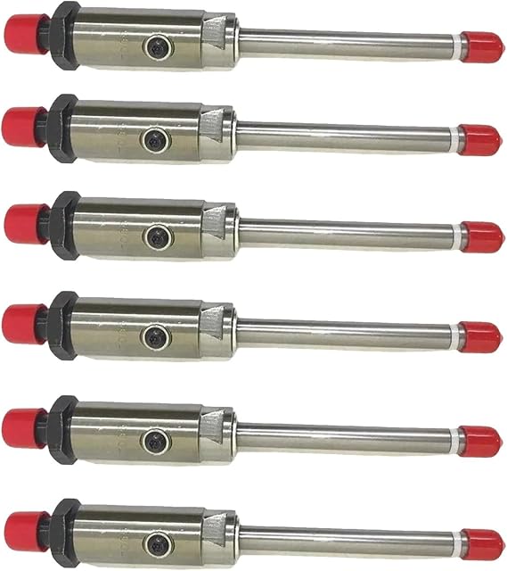 6pcs Fuel Injector Pencil Nozzle 8N-7005 8N7005 OR3418 Fit For CAT Compatible For Caterpillar 3304 3304B 3306 3306B New Excavator