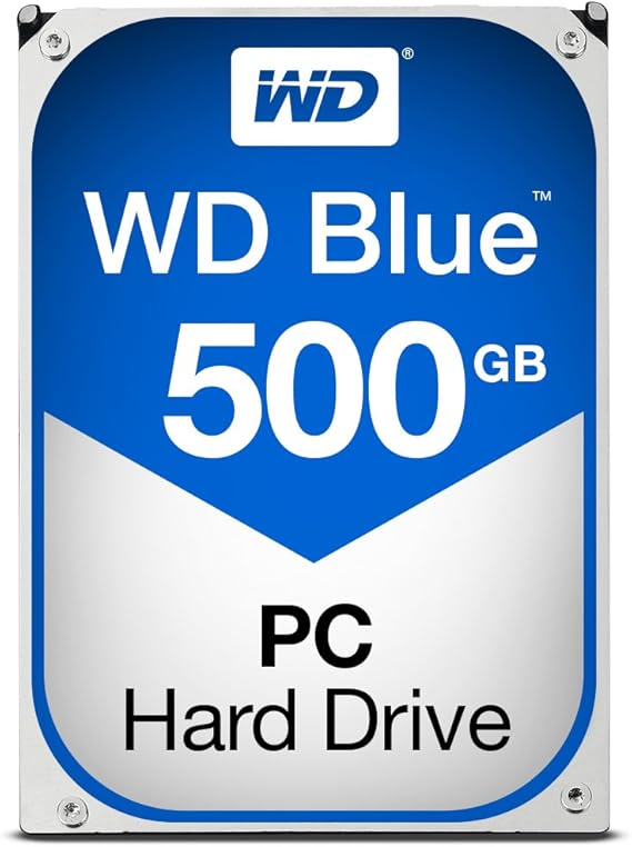 WD Blue 500GB Desktop Hard Disk Drive - 7200 RPM Class SATA 6Gb/s 32MB Cache 3.5 Inch - WD5000AZLX