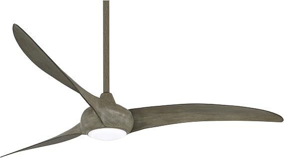 Minka-Aire F848-DRF Light Wave 65" Ceiling Fan with LED Light and Remote Control in Driftwood Finish