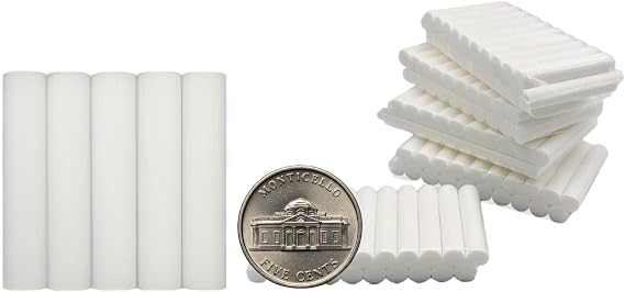100PCS Mini Cotton Wick Refills, 4x0.8cm Universal Essential Oil Diffuser Sticks for Car Humidifier & Aroma Diffusers