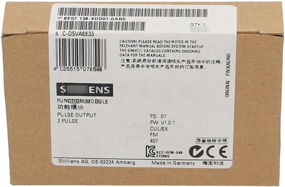 6ES7138-4DD01-0AB0 DP Electronics Module for ET 200S 6ES71384DD010AB0 New in Box