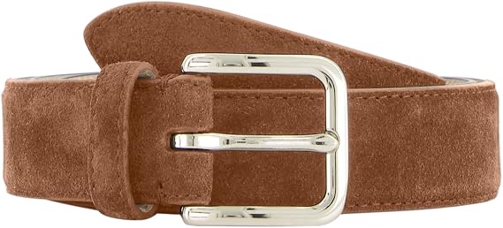 Vince Mens 1.18 Inch Alex Stitched Fe Suede Belt, Casual Fashion Accessory for Everyday