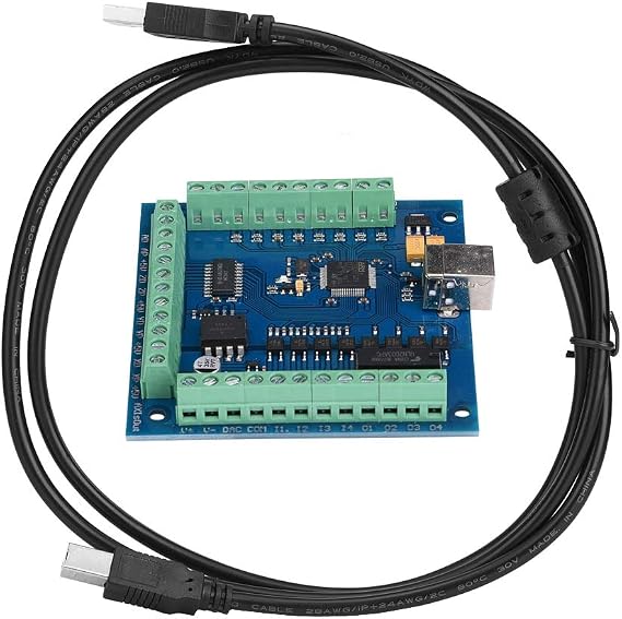 Garosa Mach3 Motion Card MACH3 USB 4 Axis 100KHz USB CNC Motion Controller Card Breakout Board Controller for Engraving