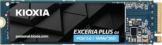 KIOXIA Internal SSD 2TB NVMe M.2 Type 2280 PCIe Gen 5.0 x 4 Max Read: 10,000 MB/s Equipped with BiCS FLASH TLC