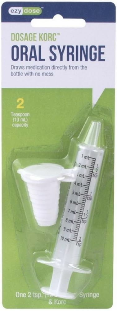 Ezy Dose Oral Syringe with Dosage Korc 10 ml, 1 ea (Pack of 10)