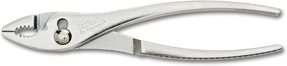 Crescent 8" Cee Tee Co. Curved Jaw Slip Joint Pliers | H28N | Boxed, Home Repair and Electrician, Grip Pliers and Cable Cutter