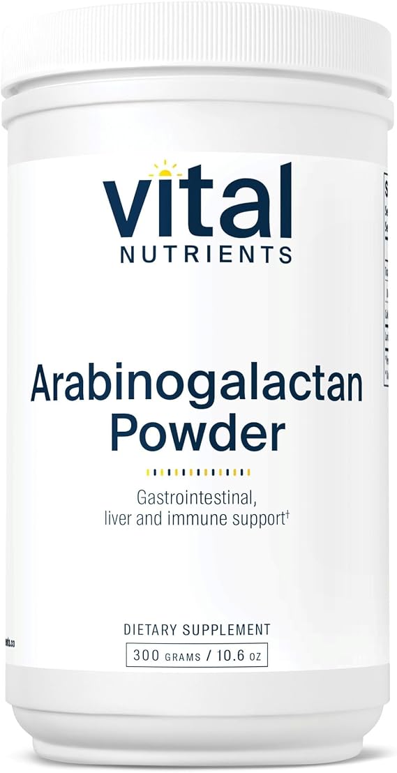 Vital Nutrients Arabinogalactan Powder, GI, Liver & Immune Support,* 300g