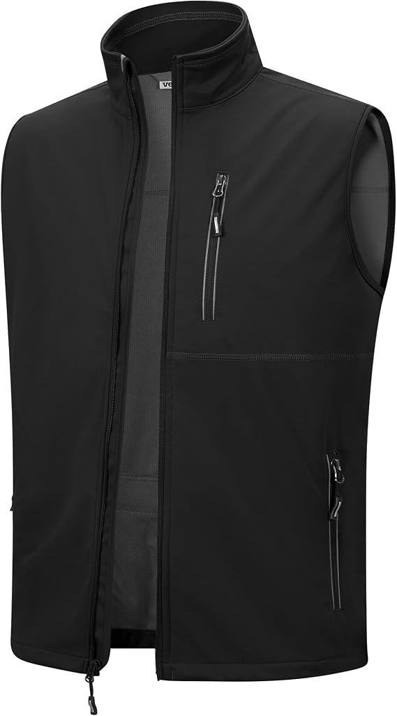 Outdoor Ventures Men's Running Golf Vest Outerwear Lightweight Windproof