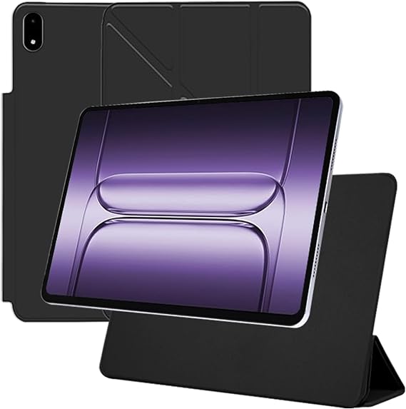 Case for OnePlus Pad 3 13.2Inch Slim Magnetic Stand Cover, PU Leather, Full Protection, Anti-Scratch, Dirt-Resistant, Lightweight [Black]