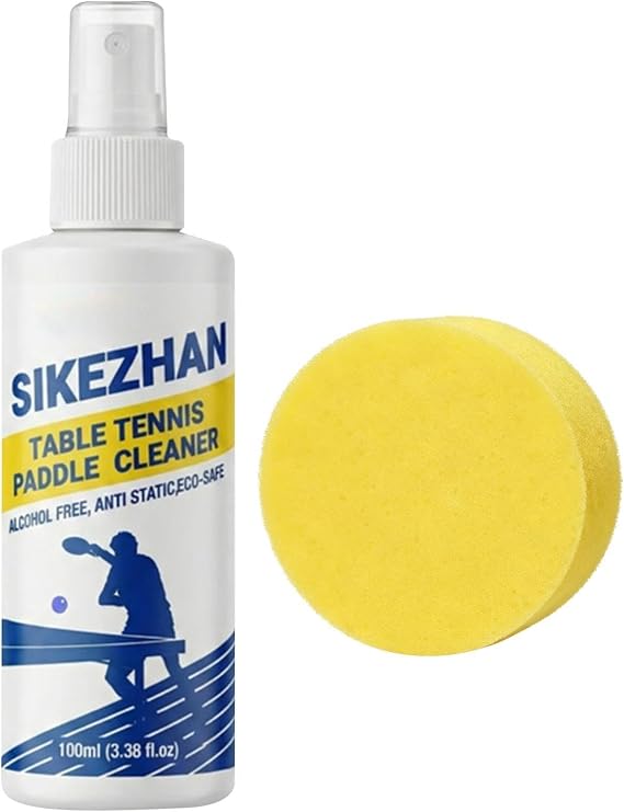 Table Tennis Paddle Spray,100ml Dust Removal Solution - Table Tennis Rubber Cleaning Kit,for Eliminate Dirt & Dust Optimal Spin & Control Men Women Gym Sports Maintenance
