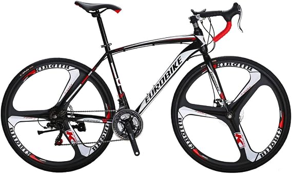 EUROBIKE HY XC550 700C Road Bike 21 Speed for Adults Men and Women | Road Bicycle, Disc Brake, Race Bike, for Beginner to Intermediate Bicycle Riders