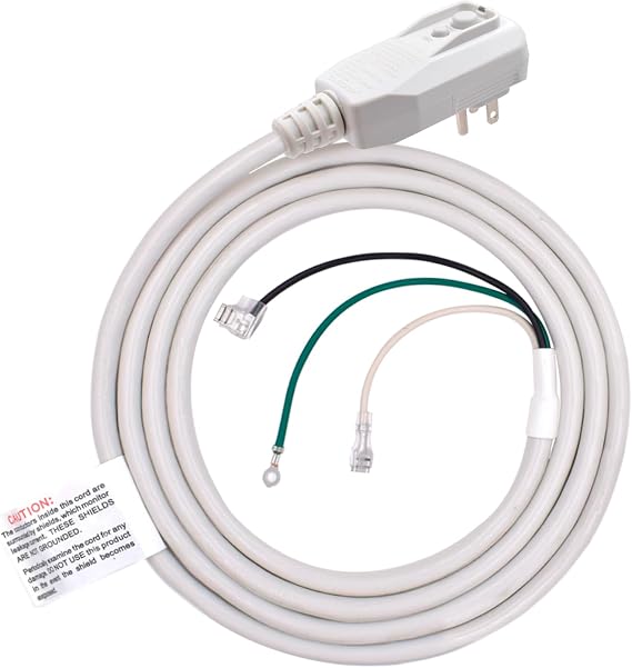 ELEGRP 0651515LY L15515 L22515 14AWG LCDI Power Cord Plug for A/C Air Conditioner, E250451 UL Certified, 7.5FT Leakage Current Detection Interrupter Replacement, 120V 15A 1800W 60Hz NEMA 5-15P, 1 Pack