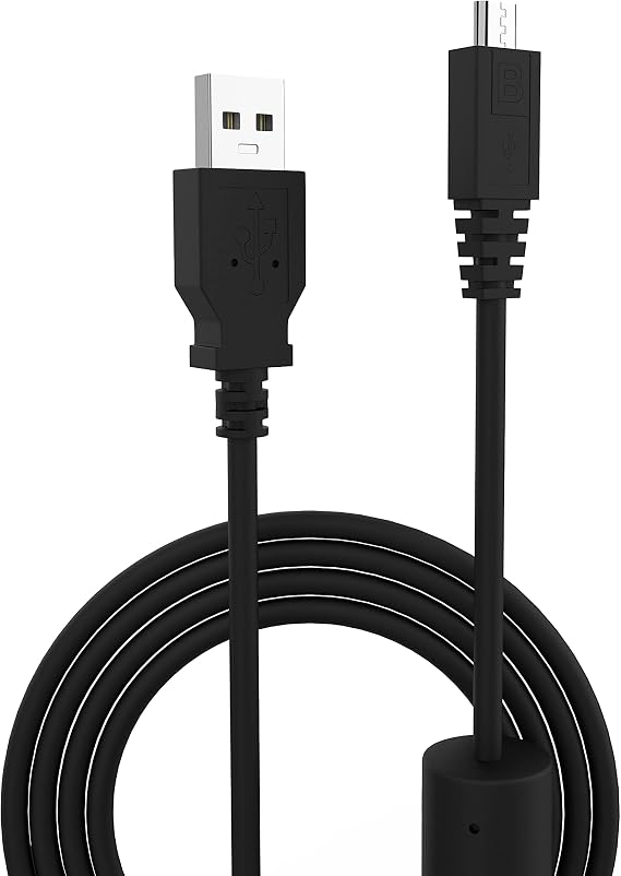 Replacement IFC-600PCU USB Interface Camera Cable with Magnetic Ring for Data Transfer Compatible with Canon PowerShot G7X Mark II, G9 X, G9 X Mark II, SX620 HS,SX720 HS,SX730 HS,EOS M5,EOS M6 (3.3Ft)