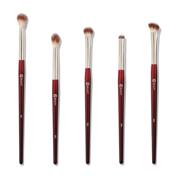 BK BEAUTY Essentials Eyeshadow Brush Set, 5 Eye Brushes for Blending