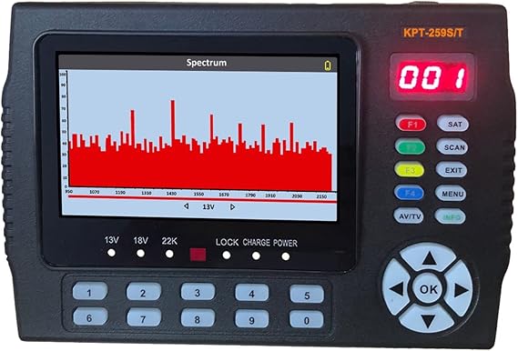 デジタル信号ファインダー、 Kpt-259st Dvb-s2 Dvb-t2 Dvb-c 衛星ファインダー メーター Hd 衛星 Tv 受信機 スペクトル分析