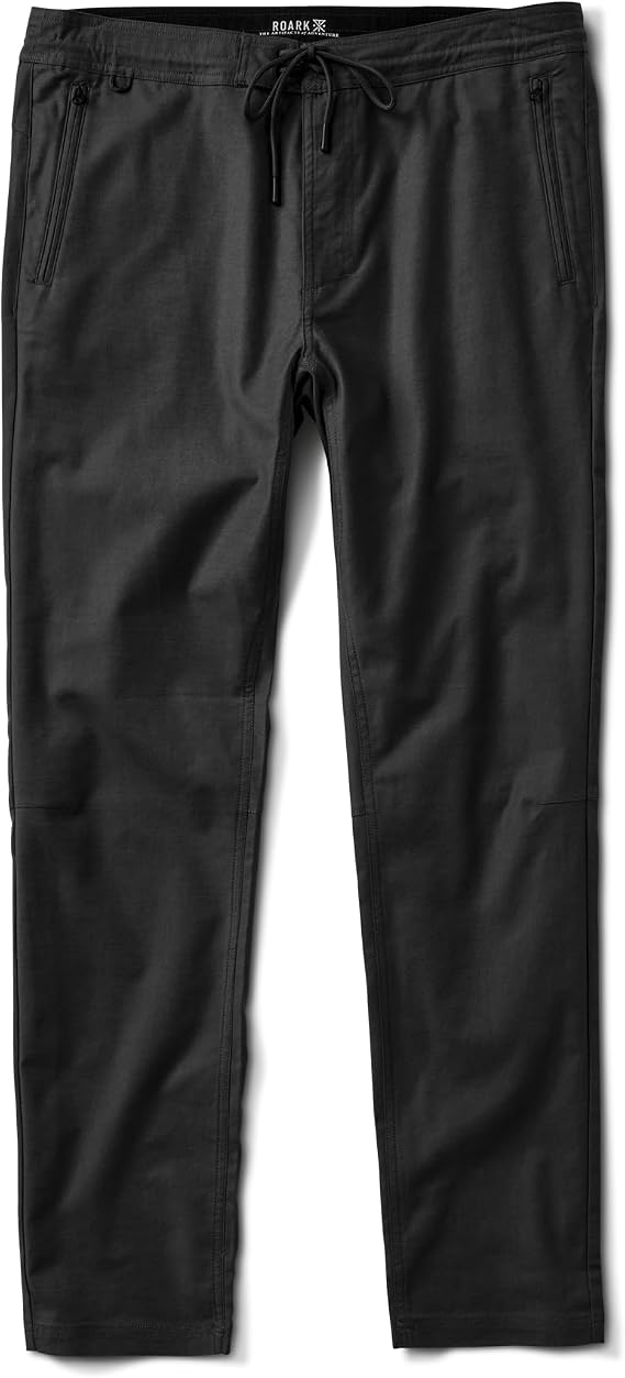 Roark Layover Traveler Mens Lightweight Travel Pants | Breathable, wrinkle-resistant stretch fabric with a hidden zip pocket keeps you comfortable through flights and city walks.