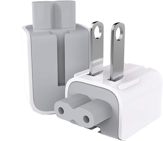 (2 Pack) Mac AC Power Adapter US Wall Folding Plug Duck Head Charge Adapter US Standard Plug Duck Head for MacBook Mac iBook/iPhone/iPod AC Power Adapter Brick