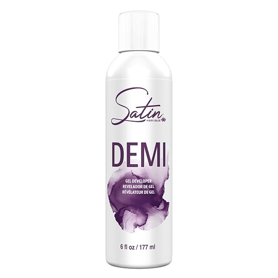 Satin Demi Processing Gel, 6 oz., Formulated Specifically for Satin Professional Hair Color, Enhance Hair Softness and Shine, Cruelty-Free Formula
