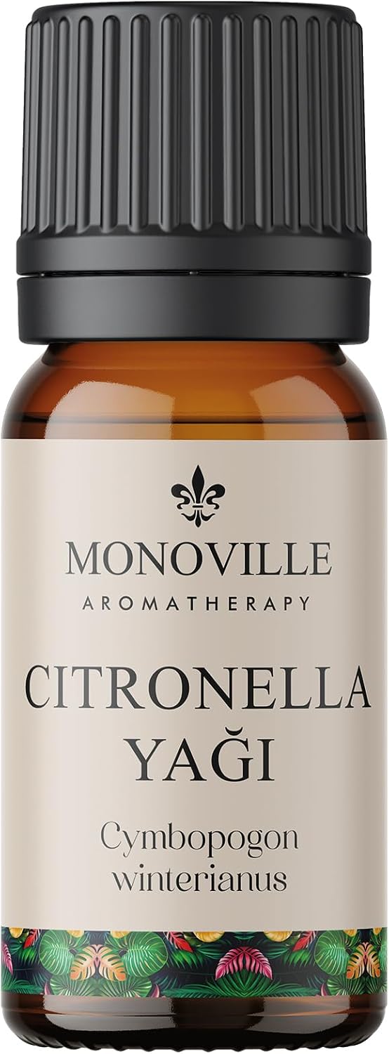 Monoville Citronella Essential Oil 10 ml 100% Pure And Natural Citronella Essential Oil