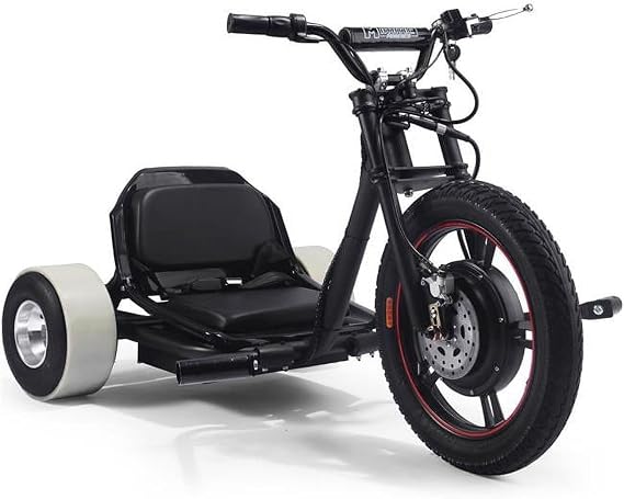 MT-Drifter-800-Lithium-Black 800W 48V Drifter Lithium Electric Trike Scooter Black