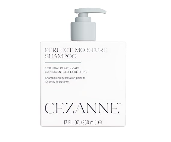 Cezanne Perfect Moisture Shampoo Sulfate Free Daily Cleanser, Keratin & Quinoa 12 fl oz (Color Safe)