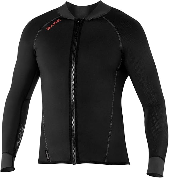 BARE Exowear Men's Jacket with Zipper, Multi-Sport, Protects Against Cold & Sun