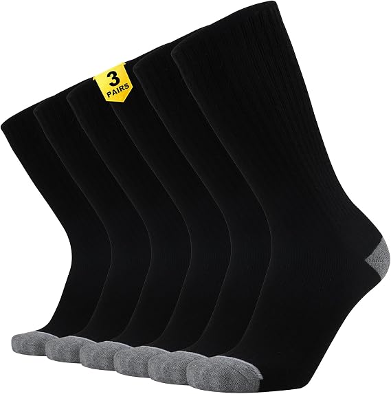 ONKE Seamless Athletic Work Socks for Men Heavy Duty Boot Max Cushion Crew