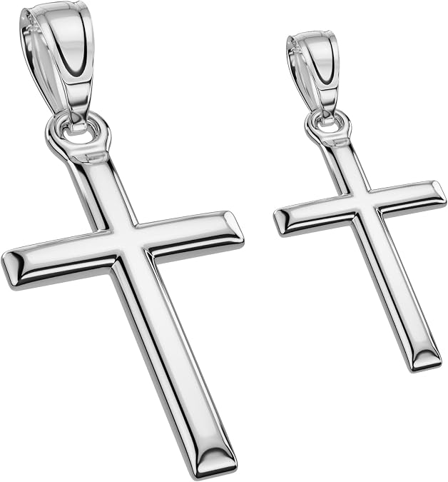 Cross Necklace for Men and Women, Exquisite Silver/Gold/Black Cross Pendant, 2/3/6/9pcs Multi Pack, Christian Gift, Build Your Own Pendant&Chain Set