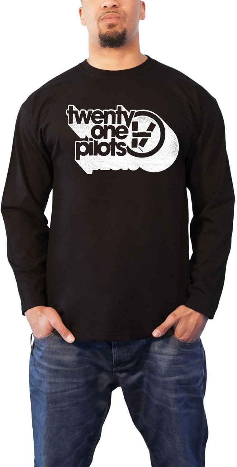 T Shirt Vessel Vintage Official Mens Black Long Sleeve