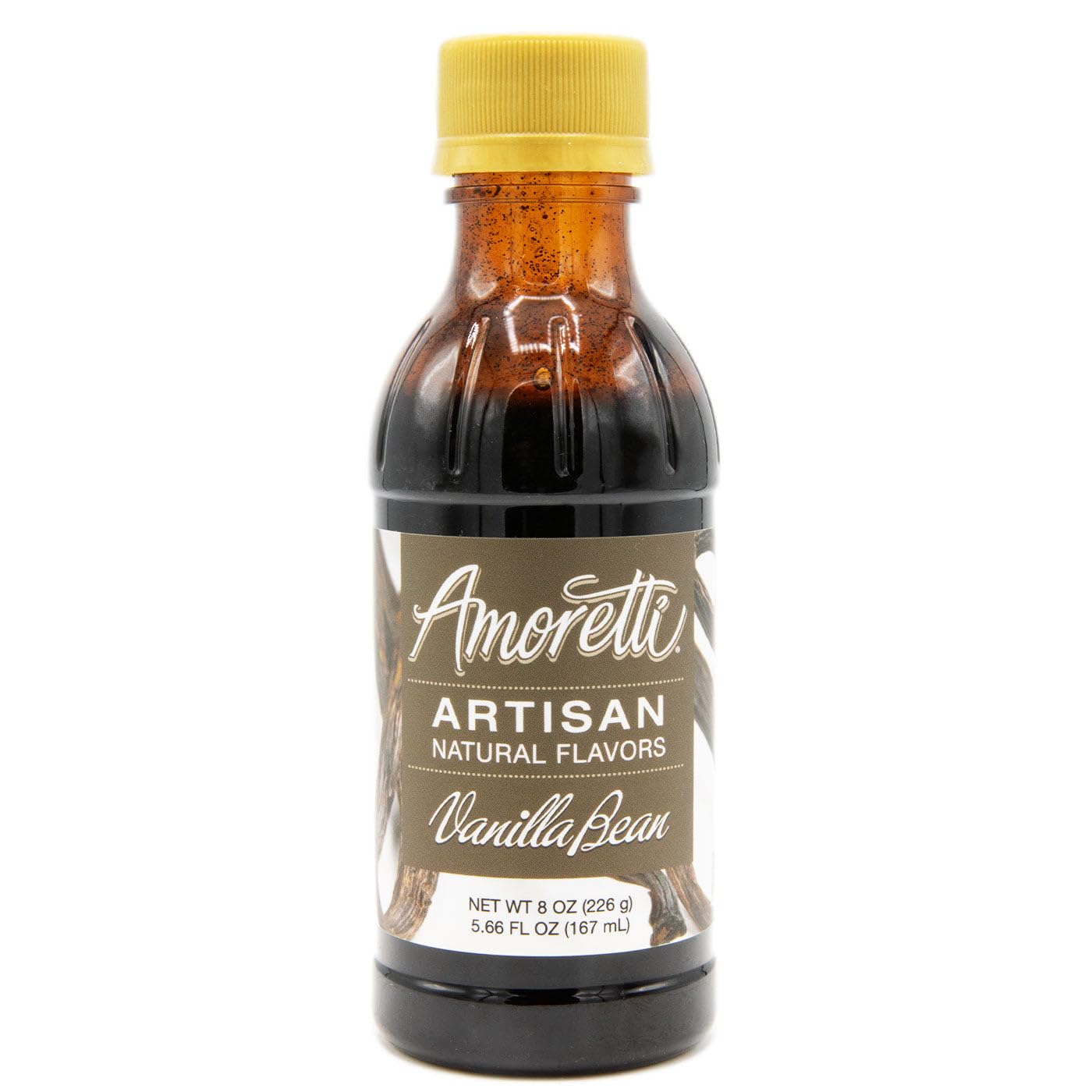 Amoretti - Natural Vanilla Bean Artisan Flavor Paste, 8 oz, Perfect For Ice Cream, Beverages, Cakes, and more, Preservative Free, Vegan, Gluten Free, No Artificial Sweeteners, Highly Concentrated
