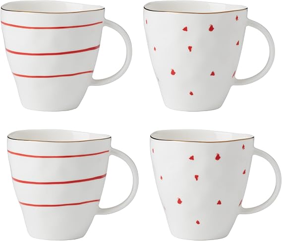 Lenox 896837 Garnet Bay Mugs, Set of 4